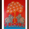 Tree of life Elephant Hand Made Canvas wall Painting