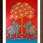 Tree of life Elephant Hand Made Canvas wall Painting